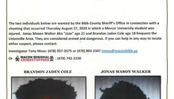 Location Assistance – JoJo Walker and Brandon Cole Wanted for Aggravated Assault