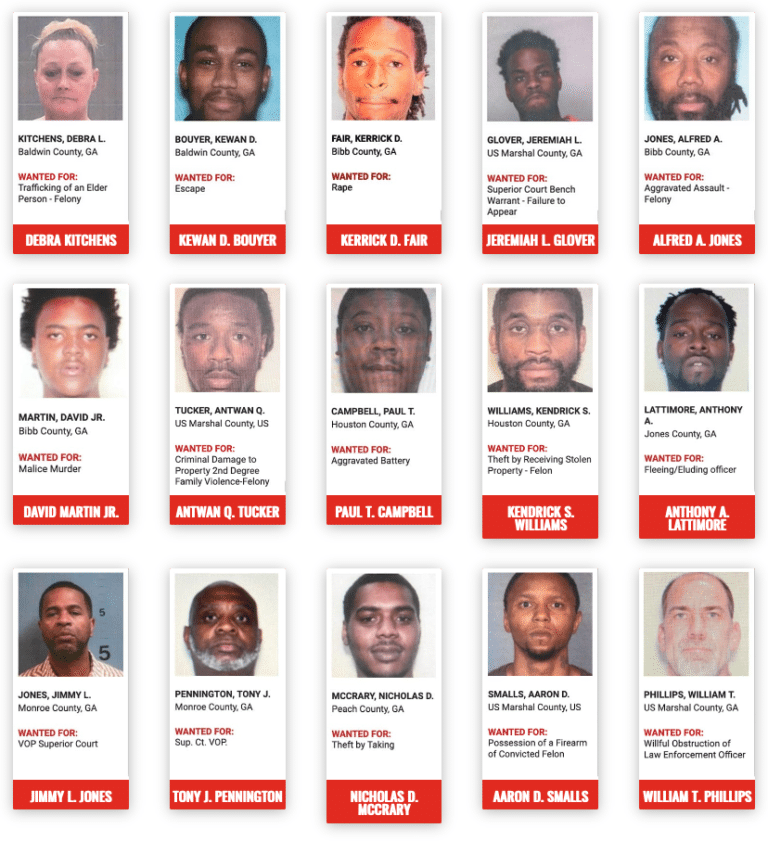 Us Attorneys Office Macon Regional Crimestoppers Announce Top 15 Most Wanted Fugitives 3608