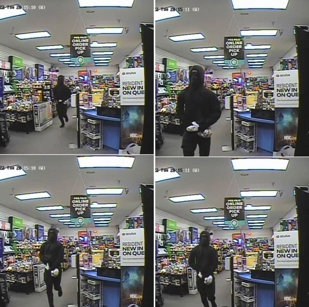 commercial armed robbery that took place at the Game Stop, located at 1473 Gray Hwy. 