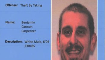 Benjamin Carpenter Wanted for Theft by Taking in Fort Valley GA