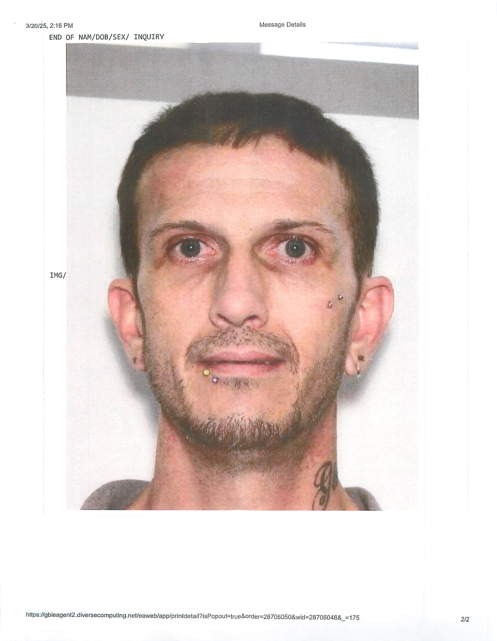 Turner, Eugene William mugshot